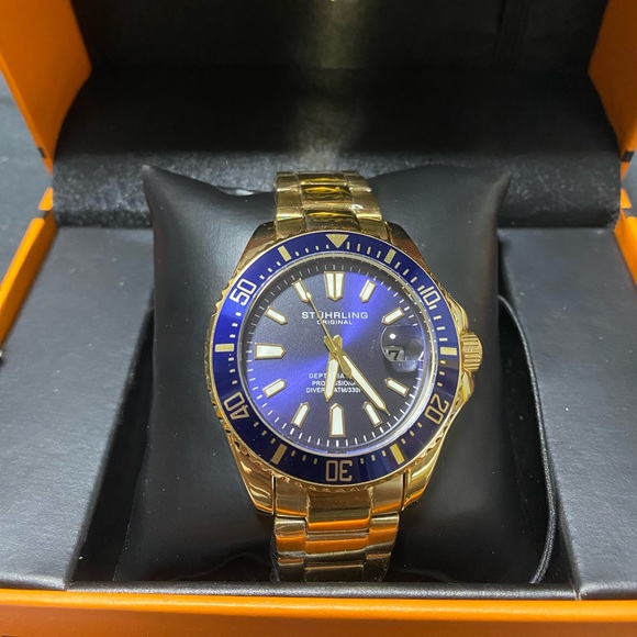 Stuhrling Original Other - Men watch- Stuhrling Original, Gold/Blue